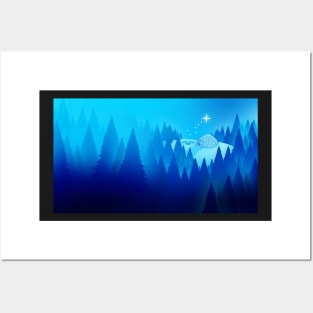 Cold Arctic Forest Posters and Art